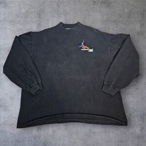 Vintage Schweet Sweet Skateboard Black Long‎ Sleeve Tee-Shirt Size XL Unisex K32